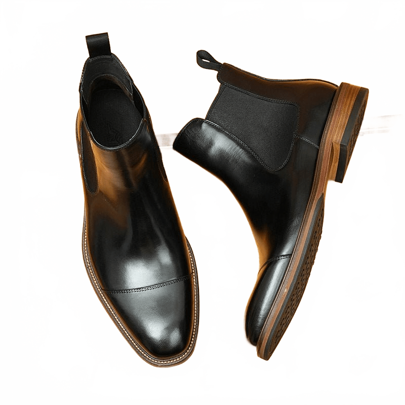 fashion mens formal dress boots slip on chelseayes