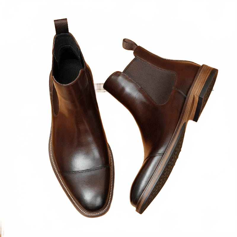 fashion mens formal dress boots slip on chelseayes