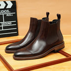 fashion mens formal dress boots slip on chelseayes