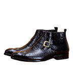 fashion mens leather boots with zipper dress shoesyes