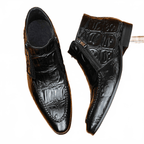 fashion mens leather boots zip up Dress shoesyes