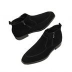 fashion Suede mens zip up dress boots Chelsea bootsyes