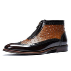 fashion zip dress boots for men dress shoesyes
