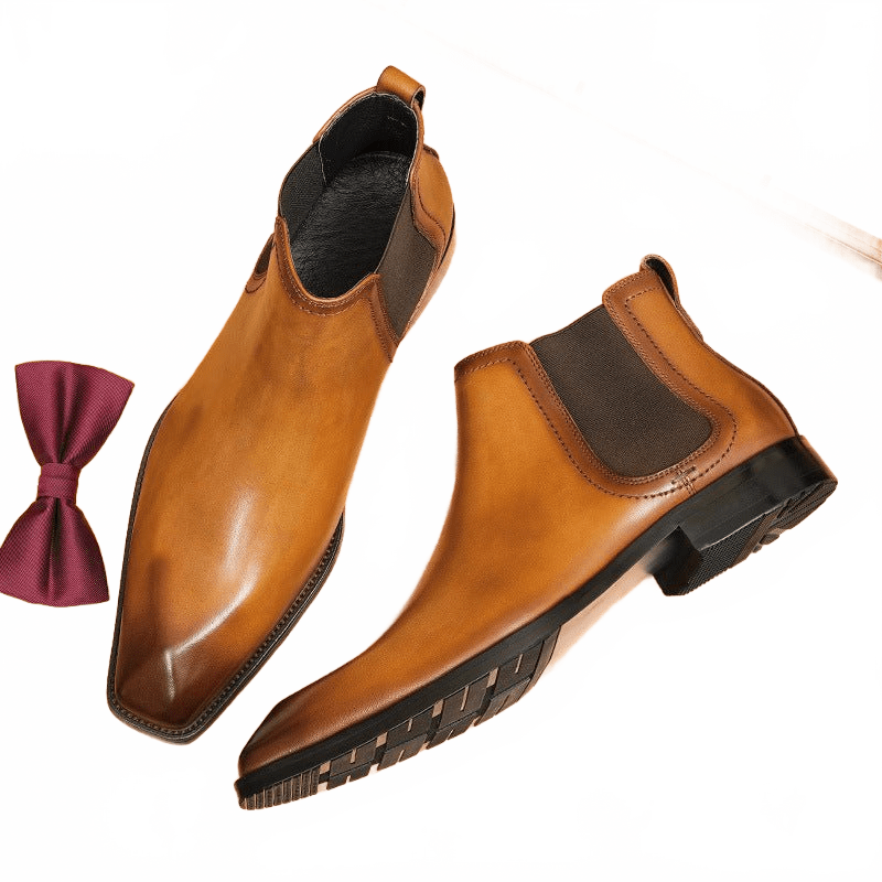 formal dress boots for men slip on chelseayes
