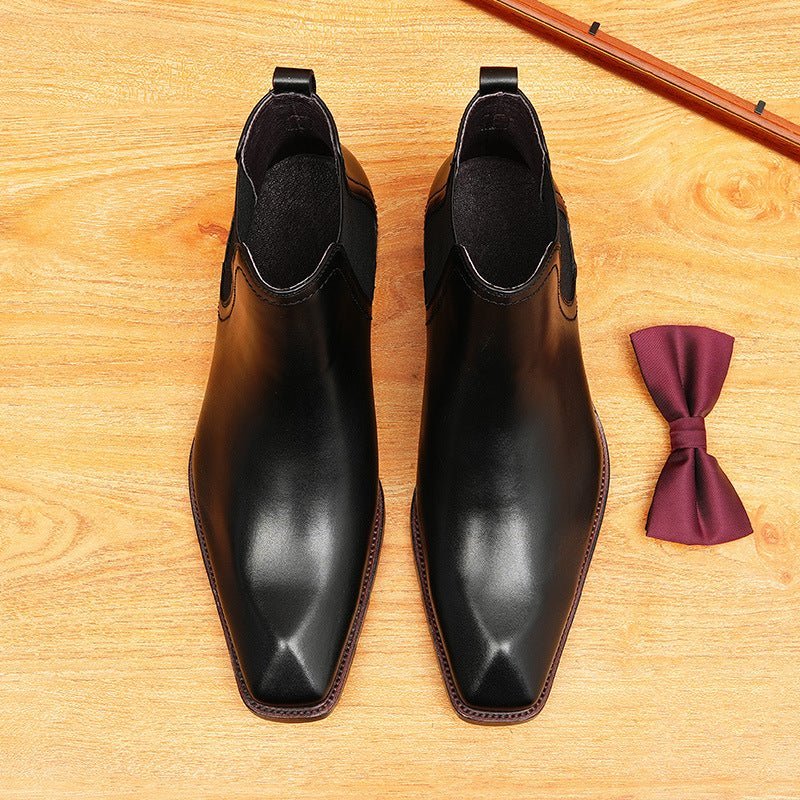 formal dress boots for men slip on chelseayes