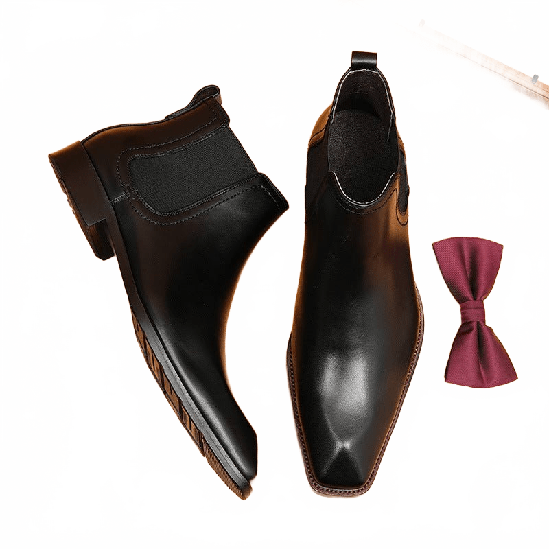 formal dress boots for men slip on chelseayes