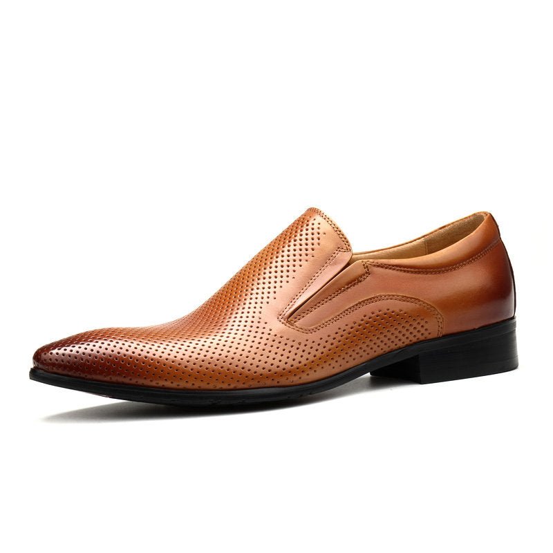 formal Engraved men's dress slip on loafers shoes Business Casual