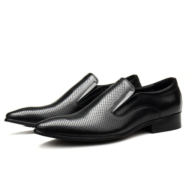 formal Engraved men's dress slip on loafers shoes Business Casual