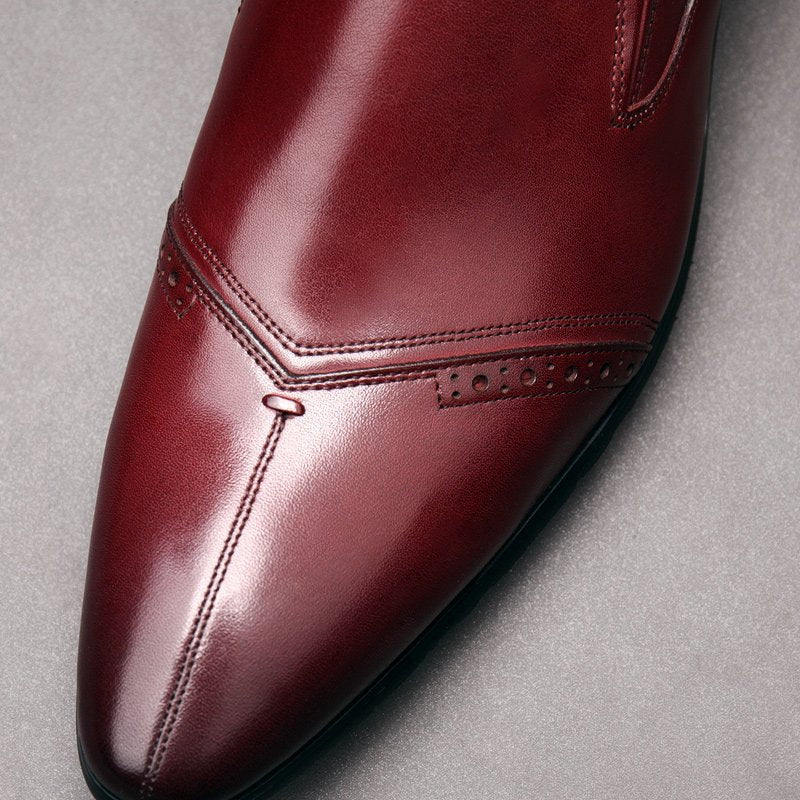 formal loafer men's casual dress shoes Pointed toe Business shoes