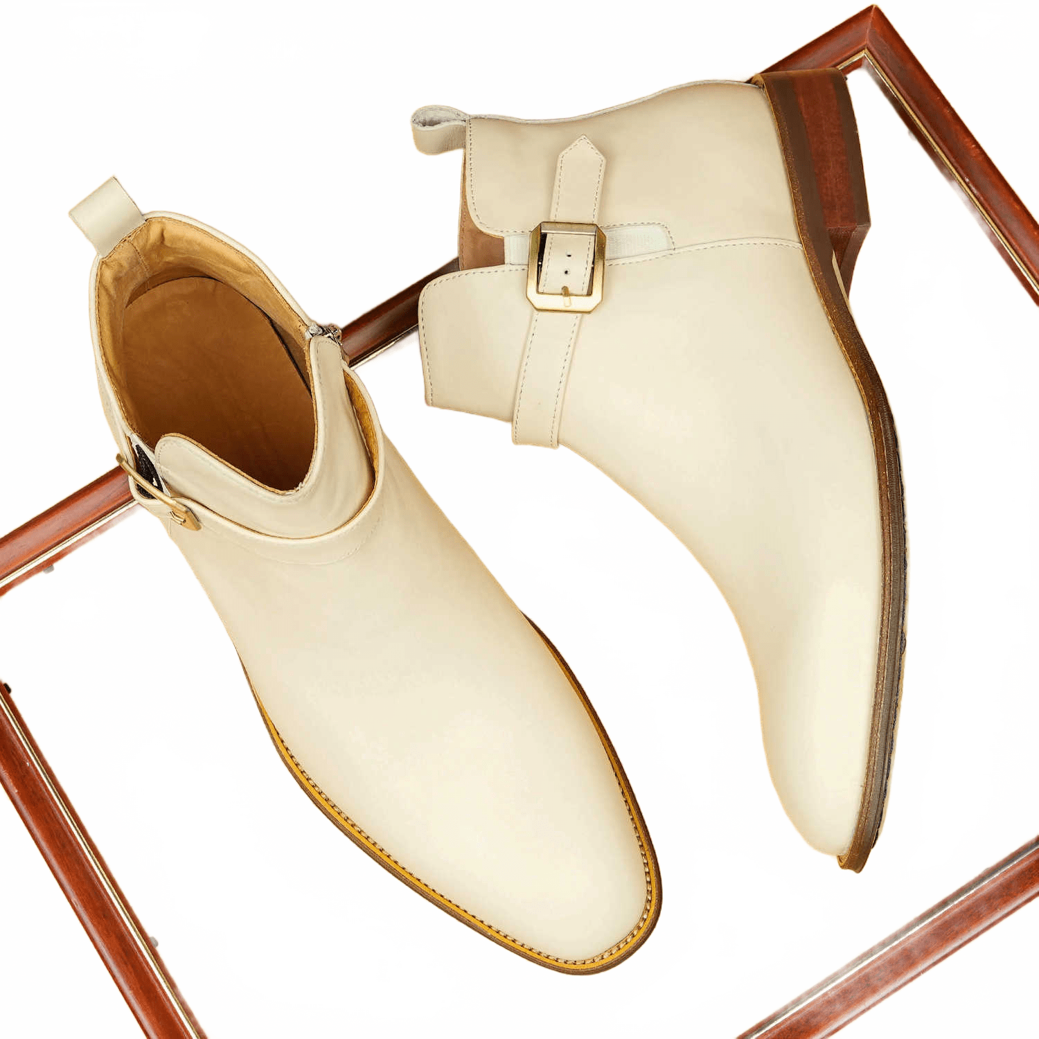 formal men's boots fashion zipper buckle Dress shoesyes