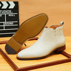 formal mens dress boots zipper Ankle boots shoesyes