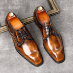 formal shoes for men stylish Wedding Lace up Derby shoesyes