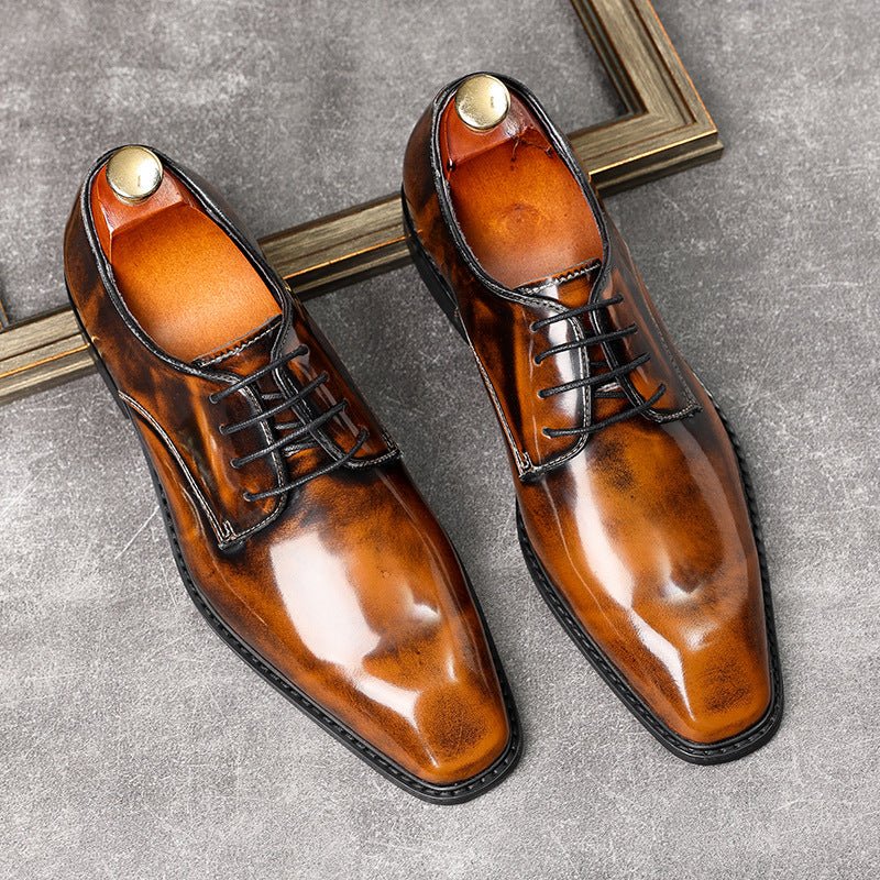 formal shoes for men stylish Wedding Lace up Derby shoesyes