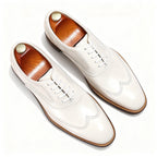 Full Brogue Oxford Shoes Beach Wedding Dress Shoes Menyes