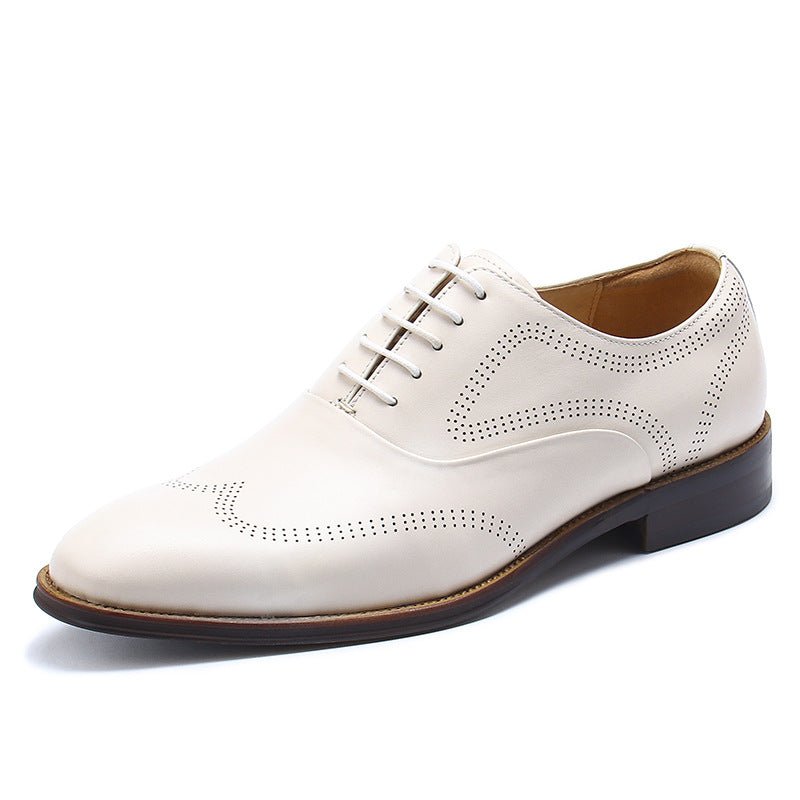 Full Brogue Oxford Shoes Beach Wedding Dress Shoes Menyes
