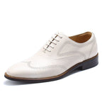 Full Brogue Oxford Shoes Beach Wedding Dress Shoes Menyes