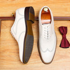 Full Brogue Oxford Shoes Beach Wedding Dress Shoes Menyes