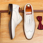 Full Brogue Oxford Shoes Beach Wedding Dress Shoes Menyes