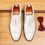 Full Brogue Oxford Shoes Beach Wedding Dress Shoes Menyes