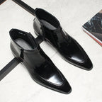 Genuine leather zipper leather boots for men Ankle bootsyes