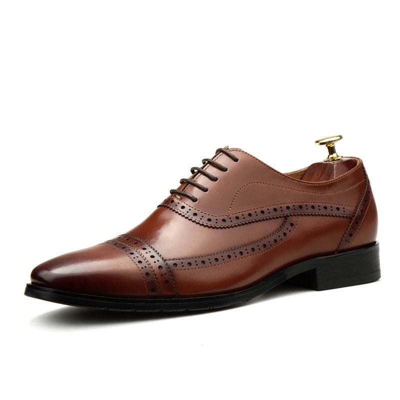 Heritage Cap Toe Oxfords: Refined Fashion Social Men's Dress Shoesyes