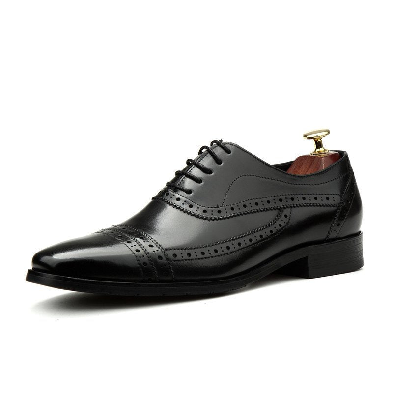 Heritage Cap Toe Oxfords: Refined Fashion Social Men's Dress Shoesyes