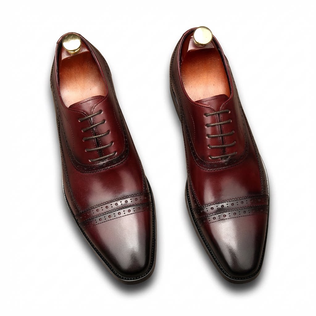 Heritage Cap Toe Oxfords: Refined Fashion Social Men's Dress Shoesyes