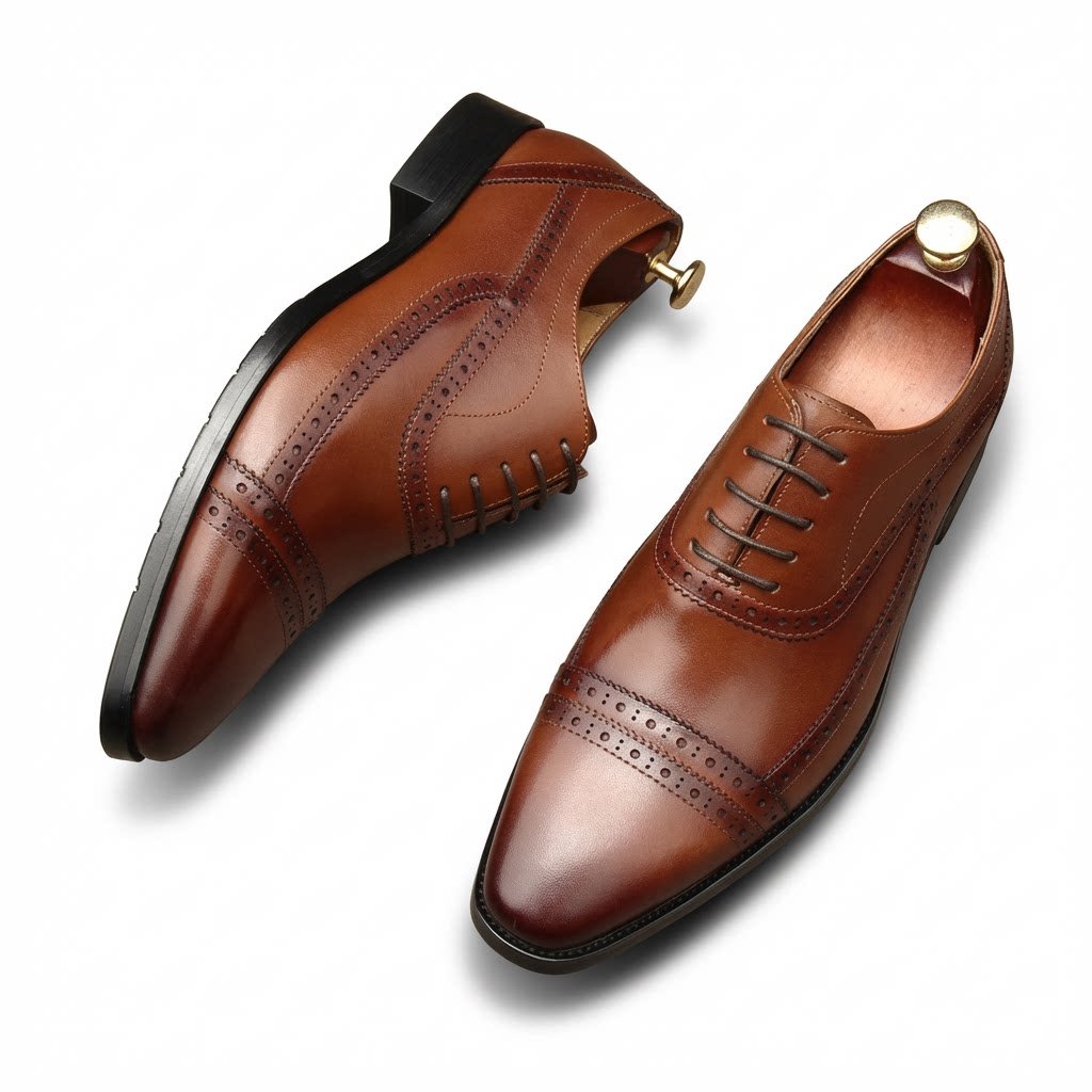 Heritage Cap Toe Oxfords: Refined Fashion Social Men's Dress Shoesyes
