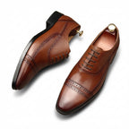 Heritage Cap Toe Oxfords: Refined Fashion Social Men's Dress Shoesyes