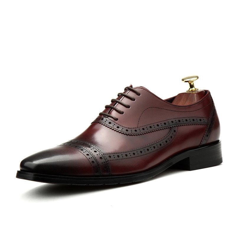 Heritage Cap Toe Oxfords: Refined Fashion Social Men's Dress Shoesyes