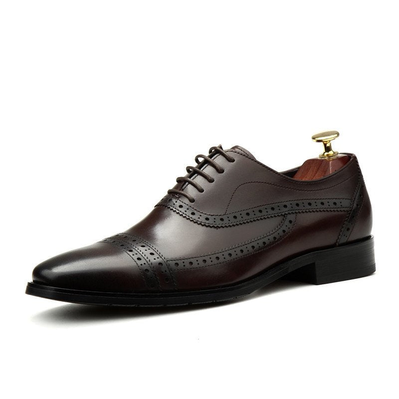Heritage Cap Toe Oxfords: Refined Fashion Social Men's Dress Shoesyes