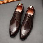 Italian Patina Split - Toe Derby: Luxury Party & Prom Formal Shoesyes