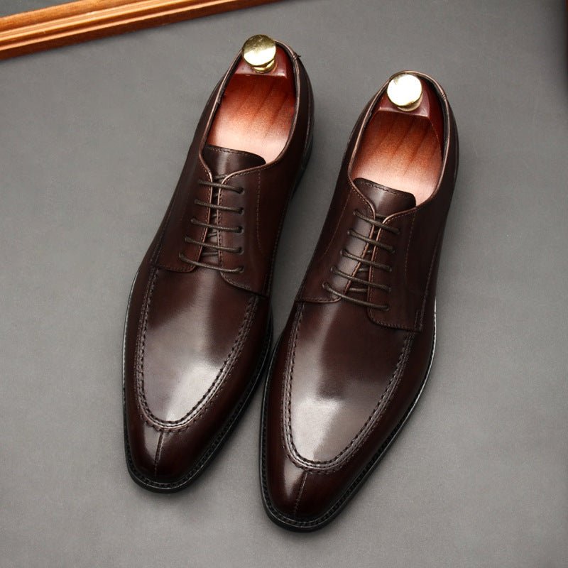 Italian Patina Split - Toe Derby: Luxury Party & Prom Formal Shoesyes