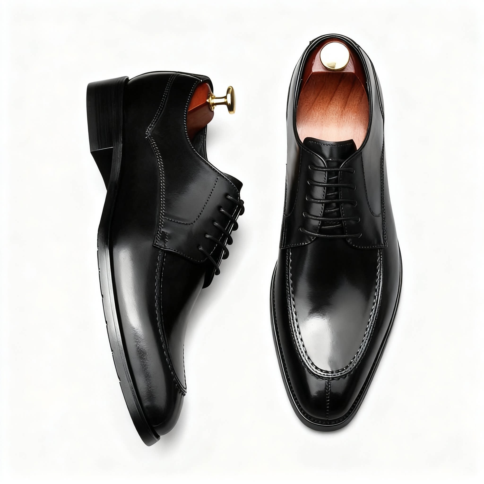 Italian Patina Split - Toe Derby: Luxury Party & Prom Formal Shoesyes