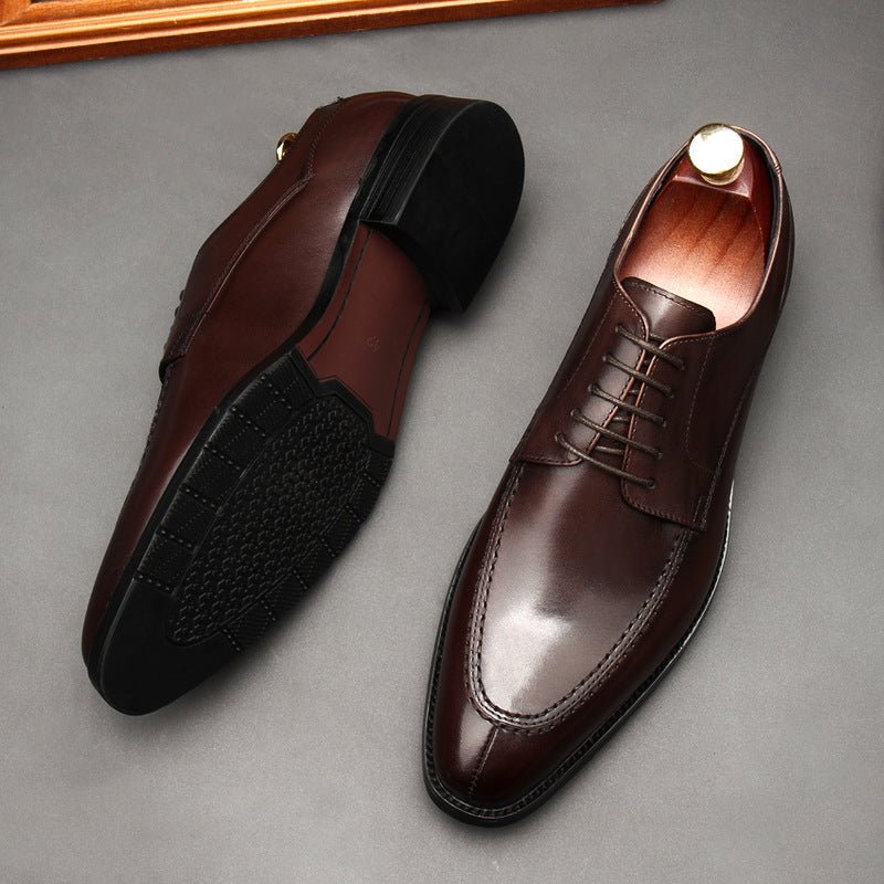 Italian Patina Split - Toe Derby: Luxury Party & Prom Formal Shoesyes