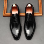 Italian Patina Split - Toe Derby: Luxury Party & Prom Formal Shoesyes