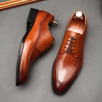 Italian Patina Split - Toe Derby: Luxury Party & Prom Formal Shoesyes