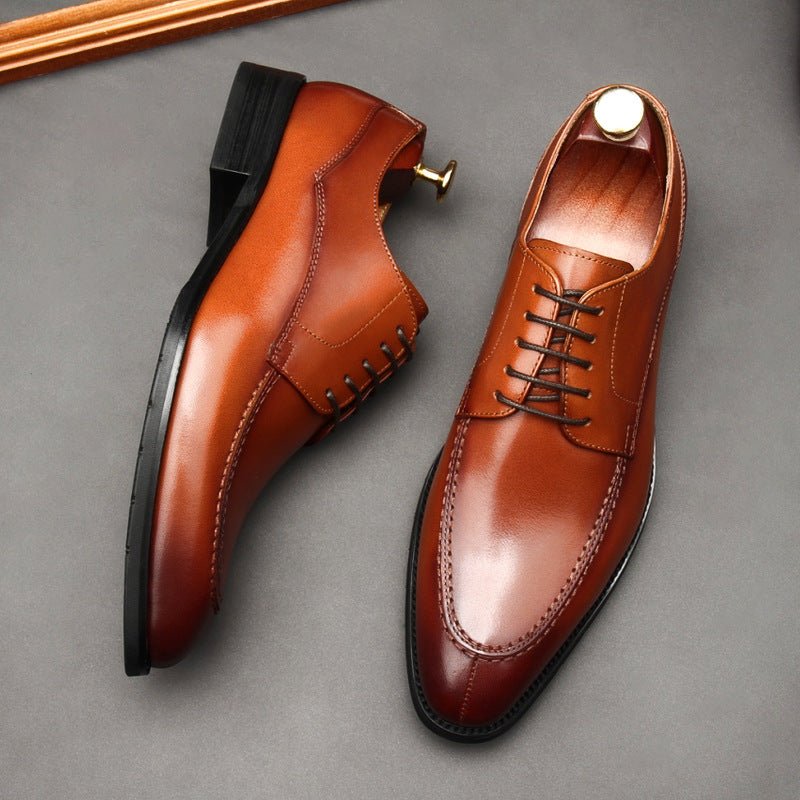 Italian Patina Split - Toe Derby: Luxury Party & Prom Formal Shoesyes