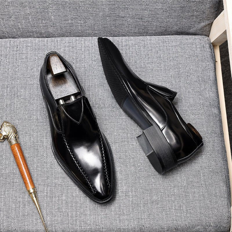 Italian Style Artisan Loafers: Stylish Men's Wedding Dress Shoesyes