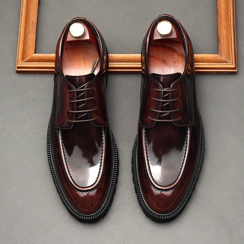Italian Style Men's Derby Shoes: Classic Business Formal Shoesyes