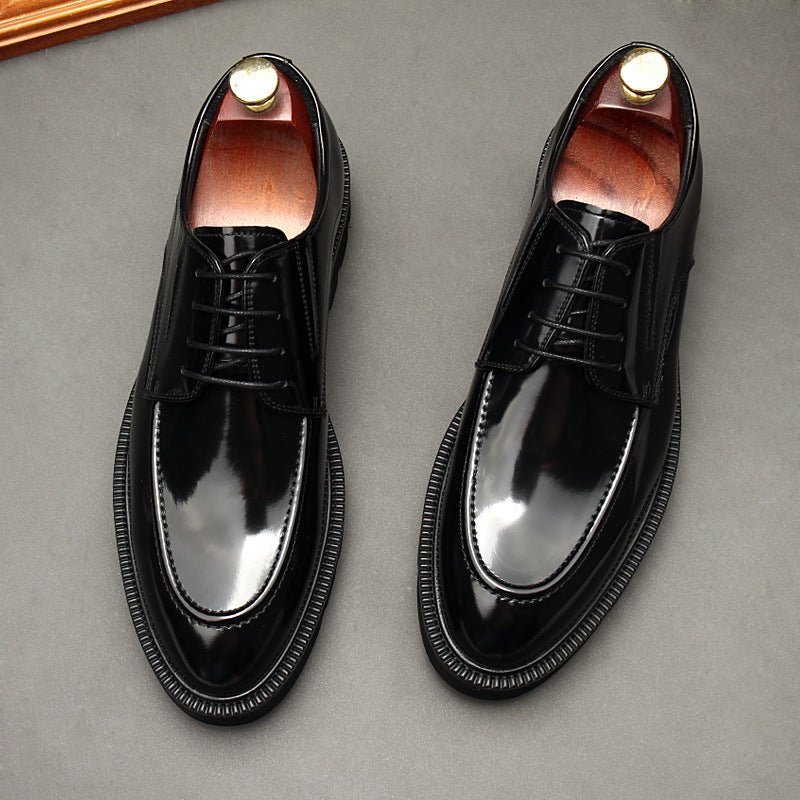 Italian Style Men's Derby Shoes: Classic Business Formal Shoesyes