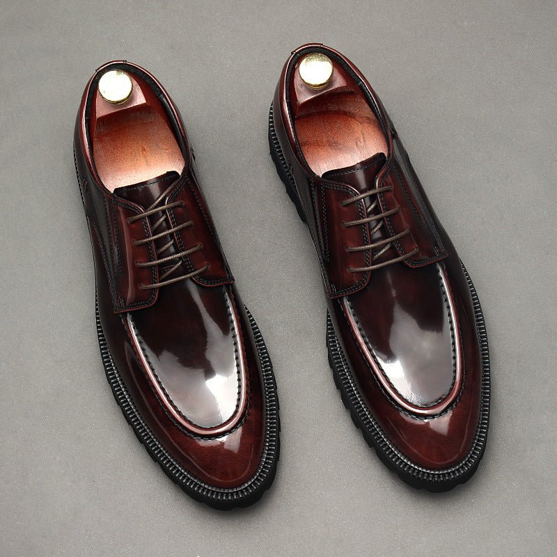 Italian Style Men's Derby Shoes: Classic Business Formal Shoesyes