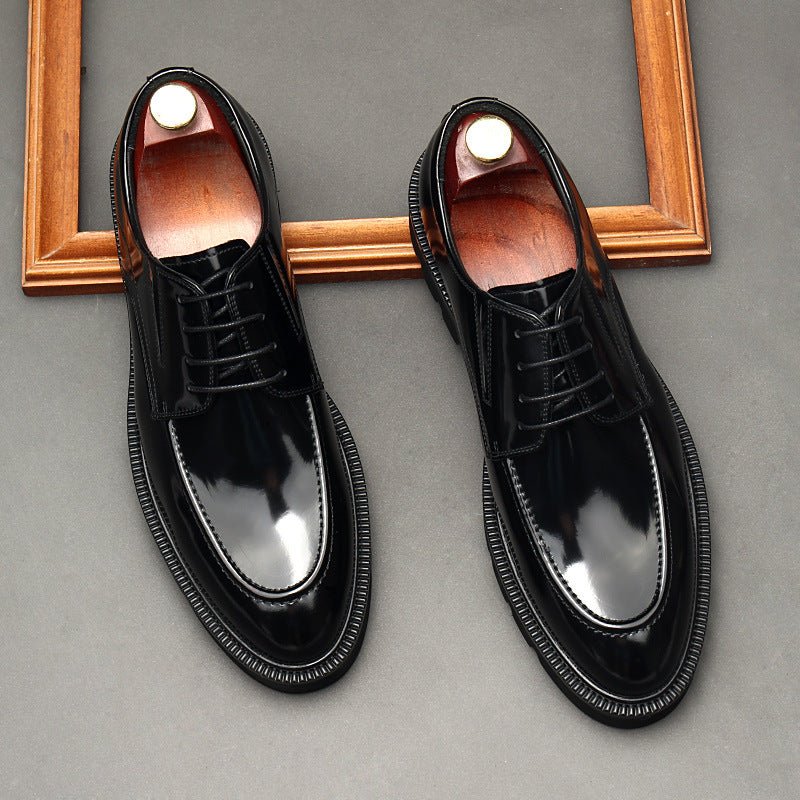 Italian Style Men's Derby Shoes: Classic Business Formal Shoesyes