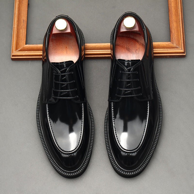 Italian Style Men's Derby Shoes: Classic Business Formal Shoesyes