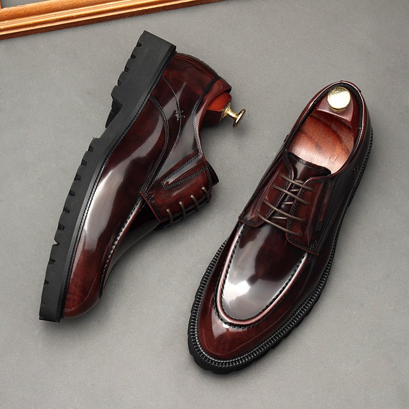 Italian Style Men's Derby Shoes: Classic Business Formal Shoesyes