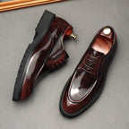 Italian Style Men's Derby Shoes: Classic Business Formal Shoesyes