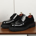 Italian Style Men's Derby Shoes: Elegant Business Formal Shoesyes