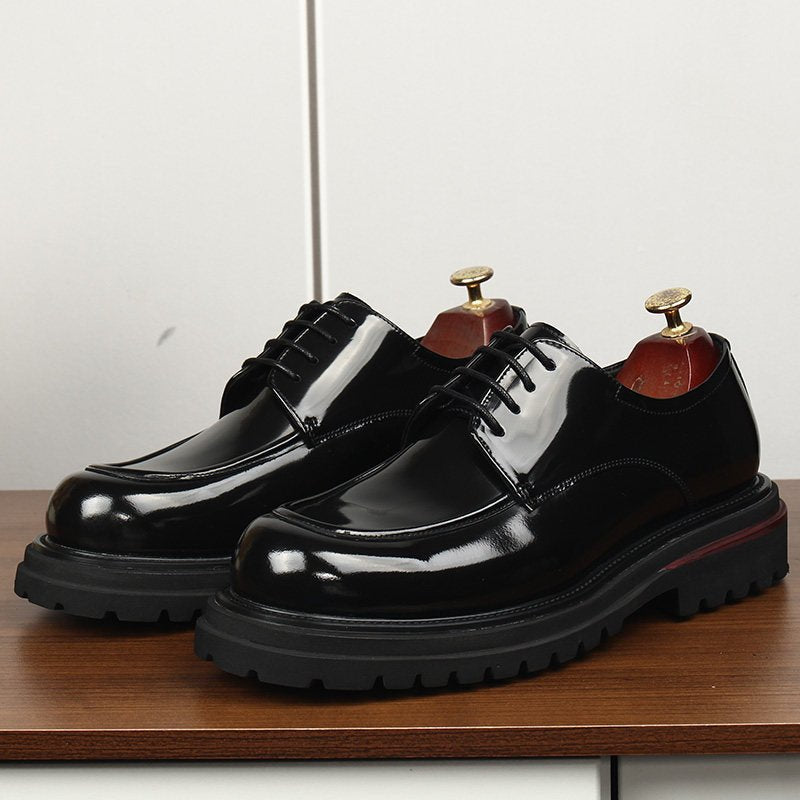 Italian Style Men's Derby Shoes: Elegant Business Formal Shoesyes