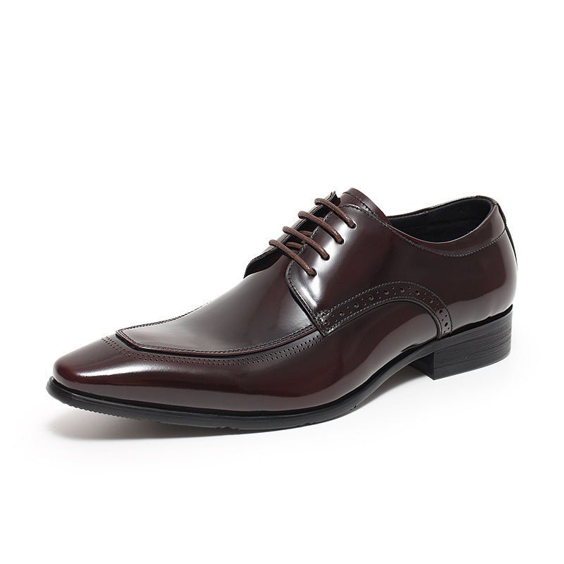 Italian Style Men's Derby Shoes: Premium Business Formal Shoesyes
