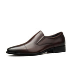 Italian Style Men's Dress Loafers: Stylish Pointed Toe Wedding Shoesyes